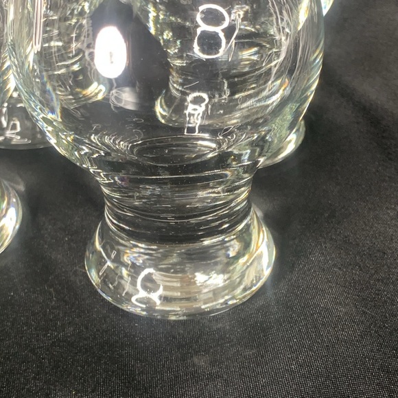 Set of 4 HARD TO FIND RARE L. E. Smith crystal glasses made in Belgium - Picture 6 of 10